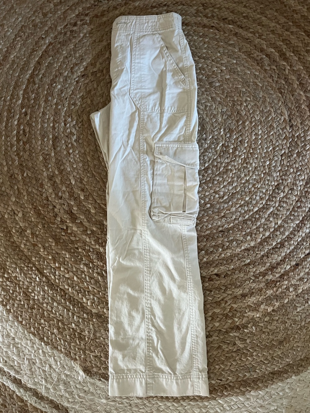 Abercrombie & Fitch Cream Cargo Pants